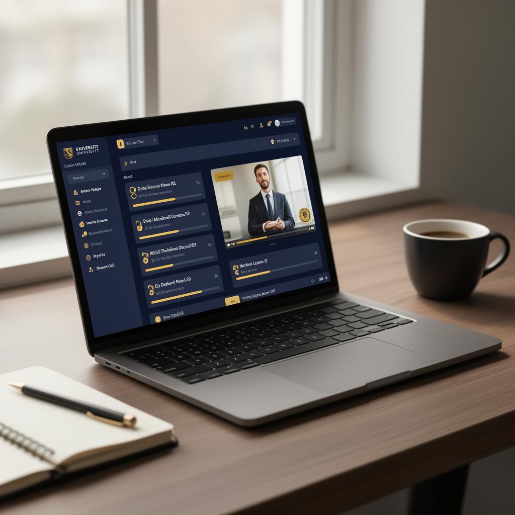 AUPS online learning dashboard